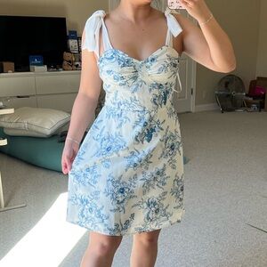 Silk Floral Mini Dress